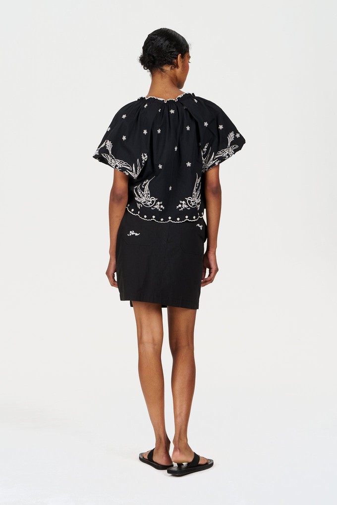 WILLOW Organic Cotton Skirt - Black from KOMODO