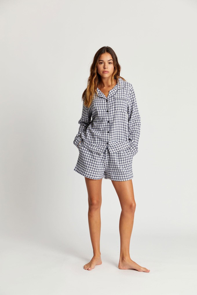 Cotton pyjama shorts set womens online
