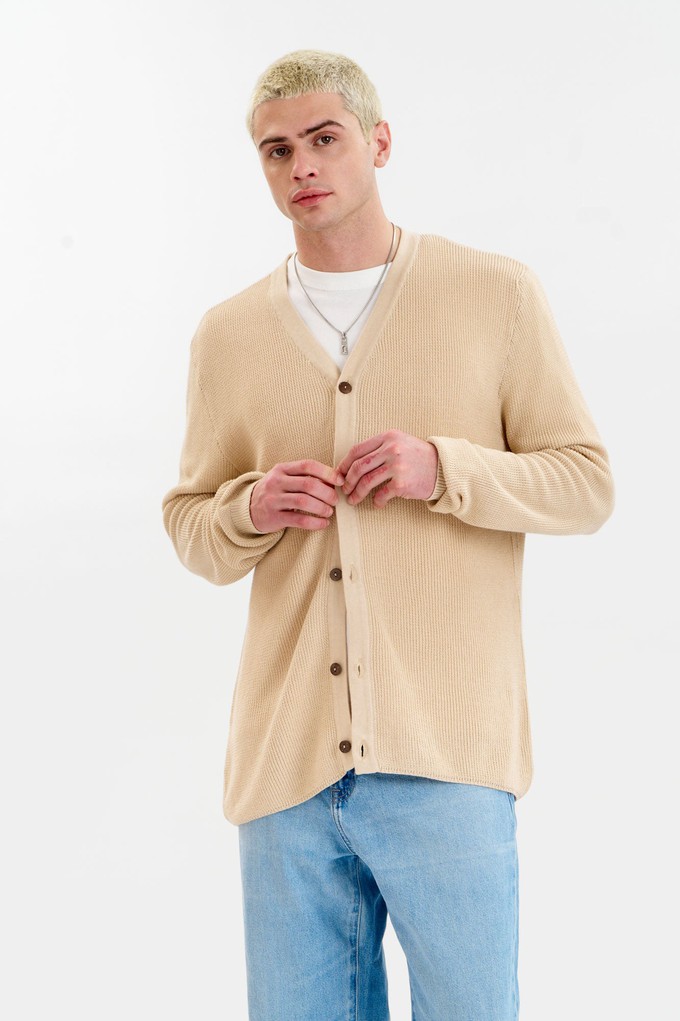 LUCAS Organic Cotton Cardigan - Cream from KOMODO