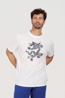 DRAGON 25 Organic Cotton Tee - White via KOMODO