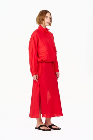 RAY Tencel Linen Skirt - Coral from KOMODO