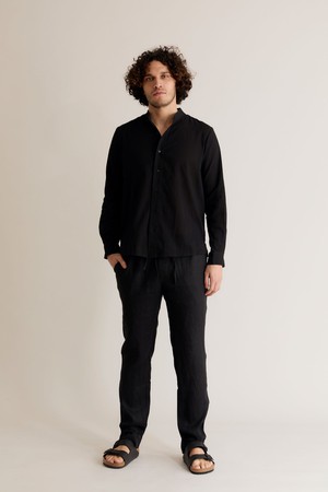 AUGUST - Linen Trouser Black from KOMODO
