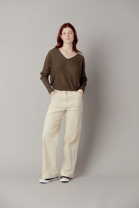 LYNX Organic Cotton Trousers - Soft Putty from KOMODO