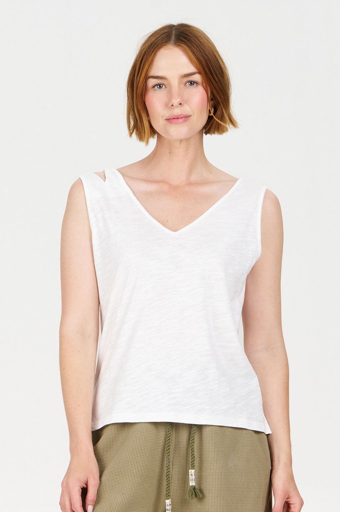 MALA Organic Cotton Vest - White from KOMODO
