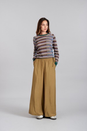 MARIE - Rayon Trousers Khaki from KOMODO