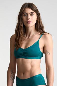 ANASTASIA Bra - GOTS Organic Cotton Teal via KOMODO