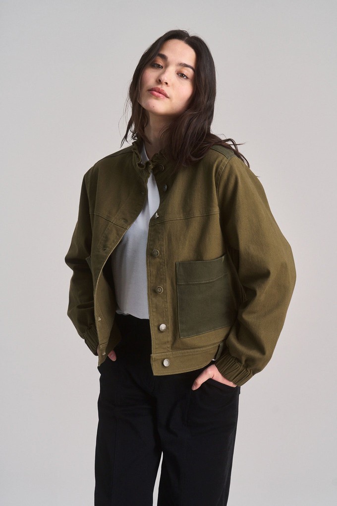 RUFFLE - Organic Cotton Jacket - Dark Green from KOMODO