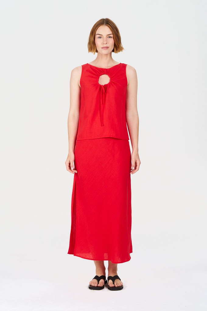 RAY Tencel Linen Skirt - Coral from KOMODO