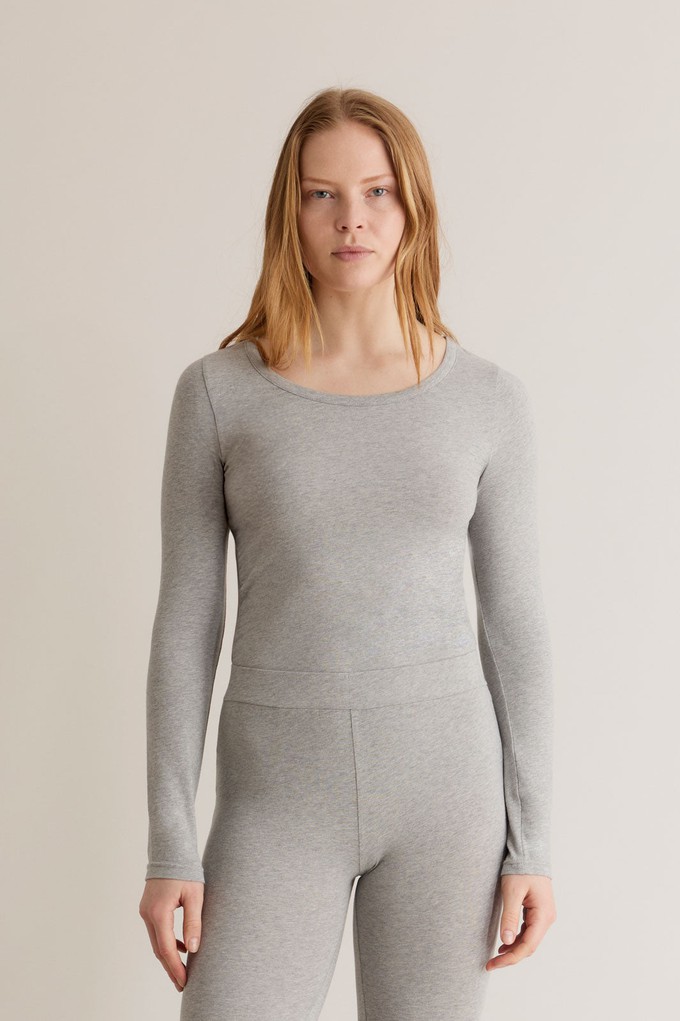 DARCEY Top - GOTS Organic Cotton Grey from KOMODO