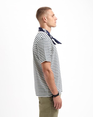 Liam Striped Cotton Hemp T-shirt from Kuyichi