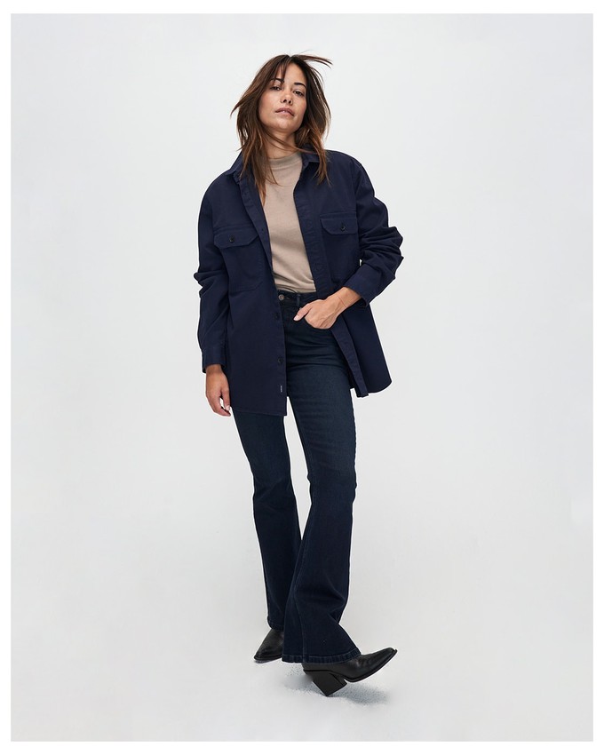 Lisette Flare Deep Blue from Kuyichi