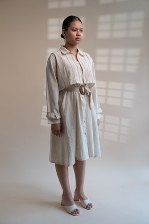 Dawning Trench Dress with Cropped Jacket from Lafaani