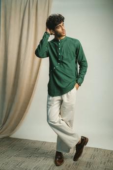 Rewind Angrakha Shirt via Lafaani