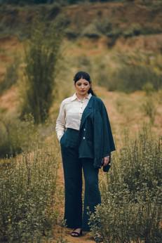 Double Breasted Jacket via Lafaani