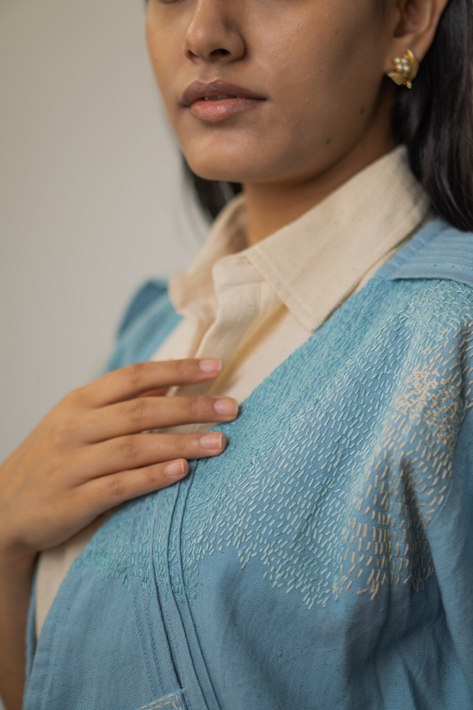Materiality Unisex Cropped Half Sleeve Jacket from Lafaani