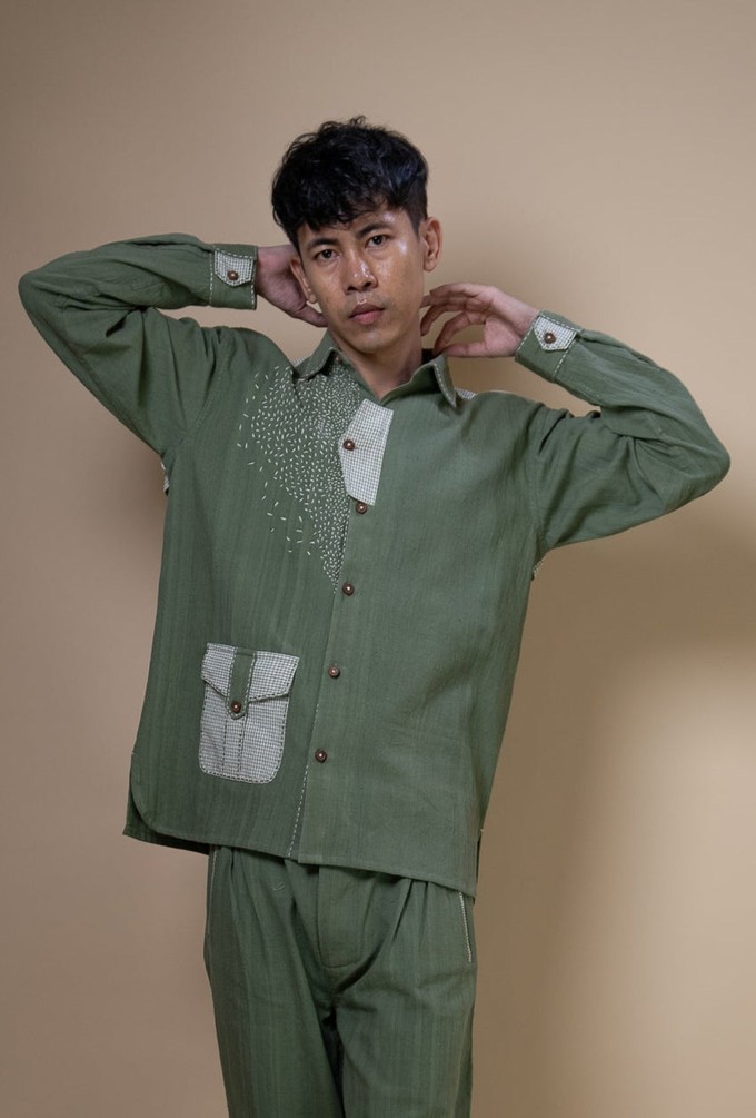 Meadows Embroidered Full Shirt from Lafaani