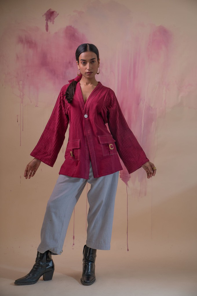 Phosphene Unisex Haori & Grey Pants Set from Lafaani