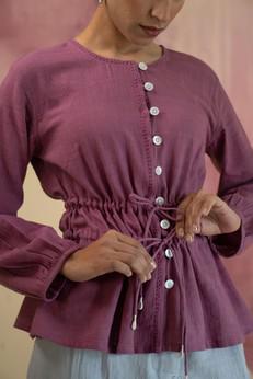 Phosphene Ruched Blouse via Lafaani