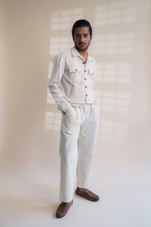 Dawning Shirt Jacket & Tapered Pants Set from Lafaani