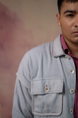 Phosphene Unisex Bomber & Pants Set - Grey from Lafaani