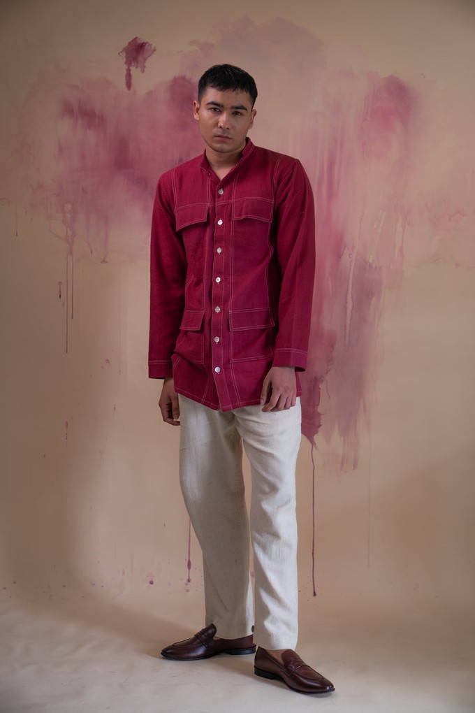 Phosphene Panelled Shirt from Lafaani
