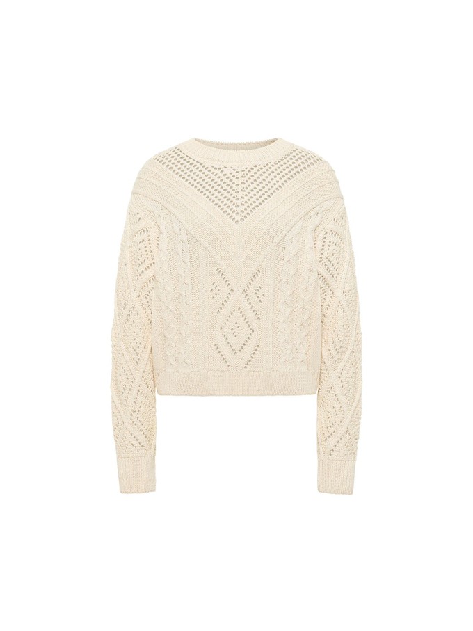 Openwork knit sweater (GOTS) from LANIUS
