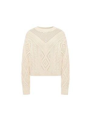 Openwork knit sweater (GOTS) from LANIUS