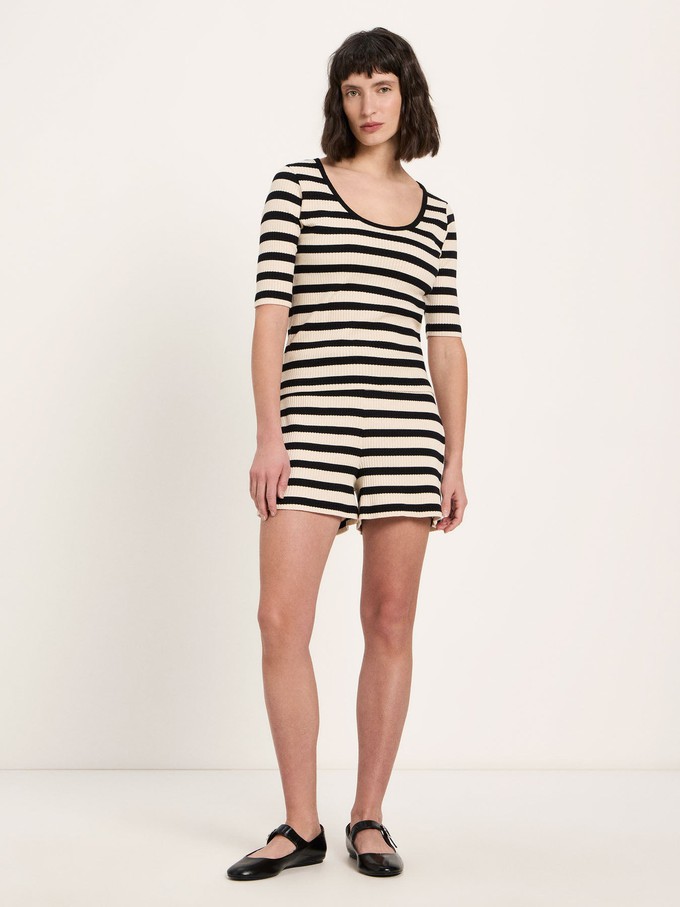 Short sleeve shirt with stripes (GOTS) from LANIUS