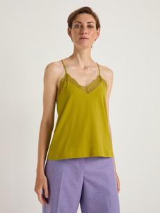 Top with graphic lace via LANIUS