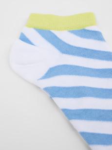 Sneaker socks block stripes (GOTS) via LANIUS