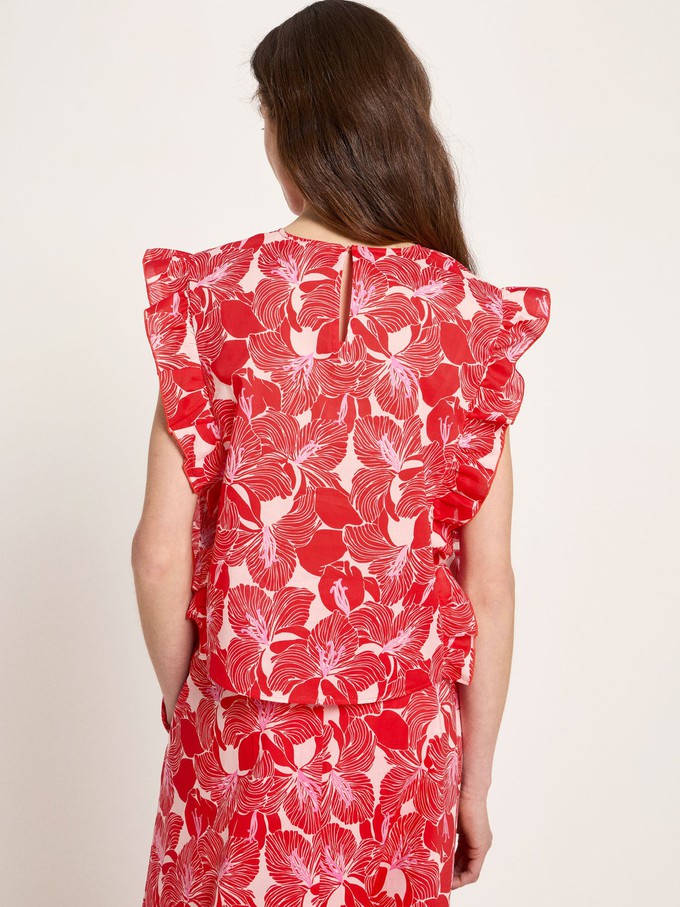 Blouse shirt with flounce (GOTS) from LANIUS