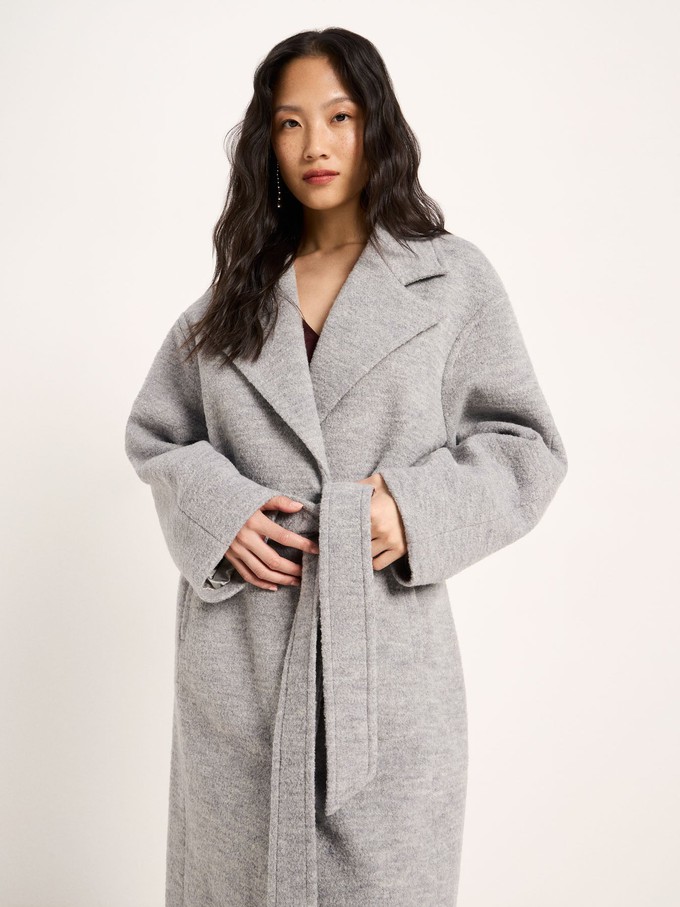 boiled wool coat with lapels (GOTS) from LANIUS
