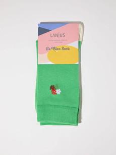 Socks with embroidery via LANIUS