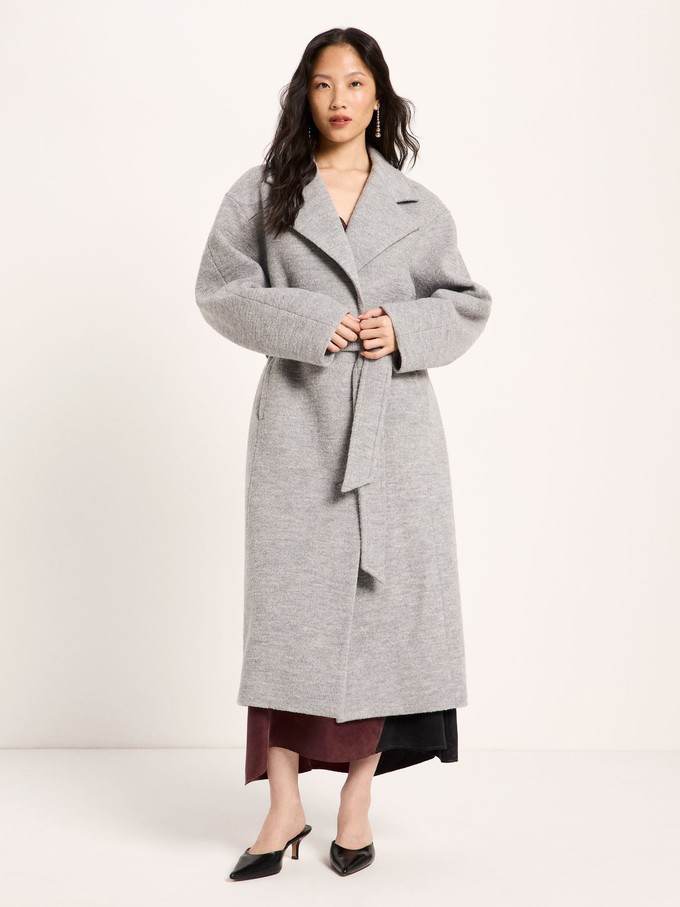 boiled wool coat with lapels (GOTS) from LANIUS