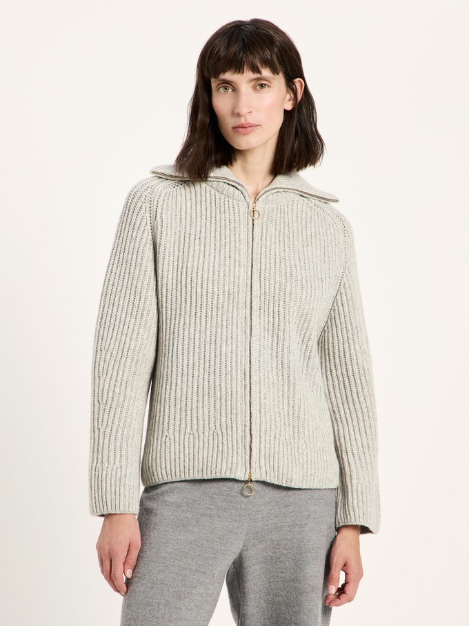 Ribbed cardigan (GOTS) from LANIUS