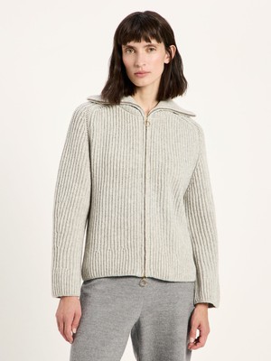 Ribbed cardigan (GOTS) from LANIUS