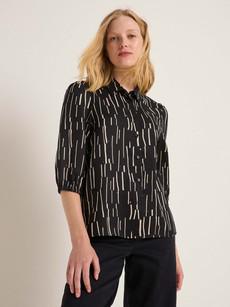3/4-sleeve blouse print irregular via LANIUS