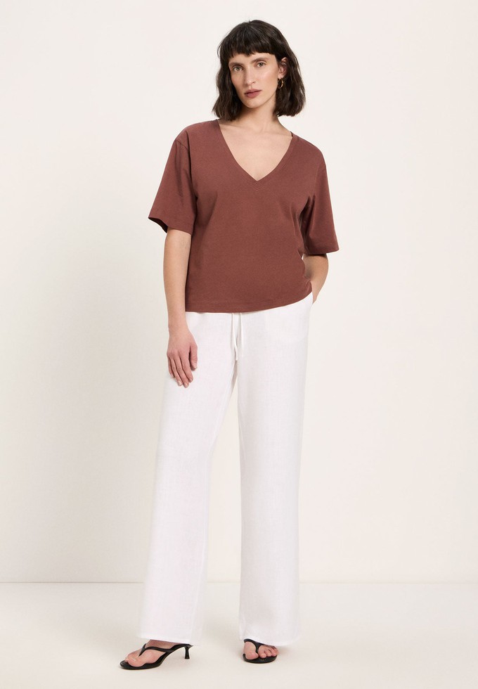 V-neck shirt (GOTS) from LANIUS