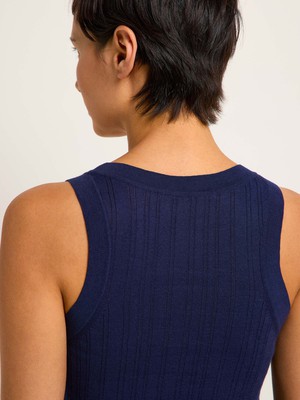 Rib knit top (GOTS) from LANIUS