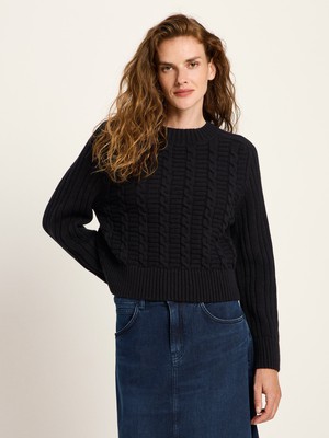 Cable-knit sweater (GOTS) from LANIUS