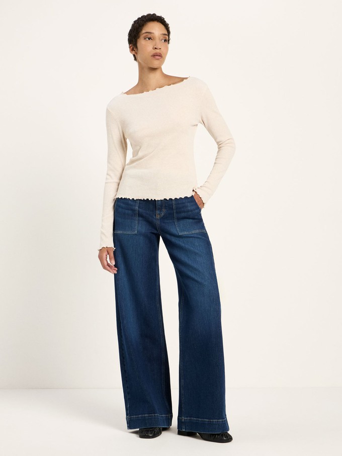 Boat-neck shirt (GOTS) from LANIUS