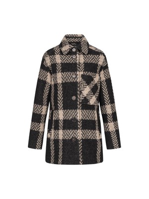 Long check jacket from LANIUS