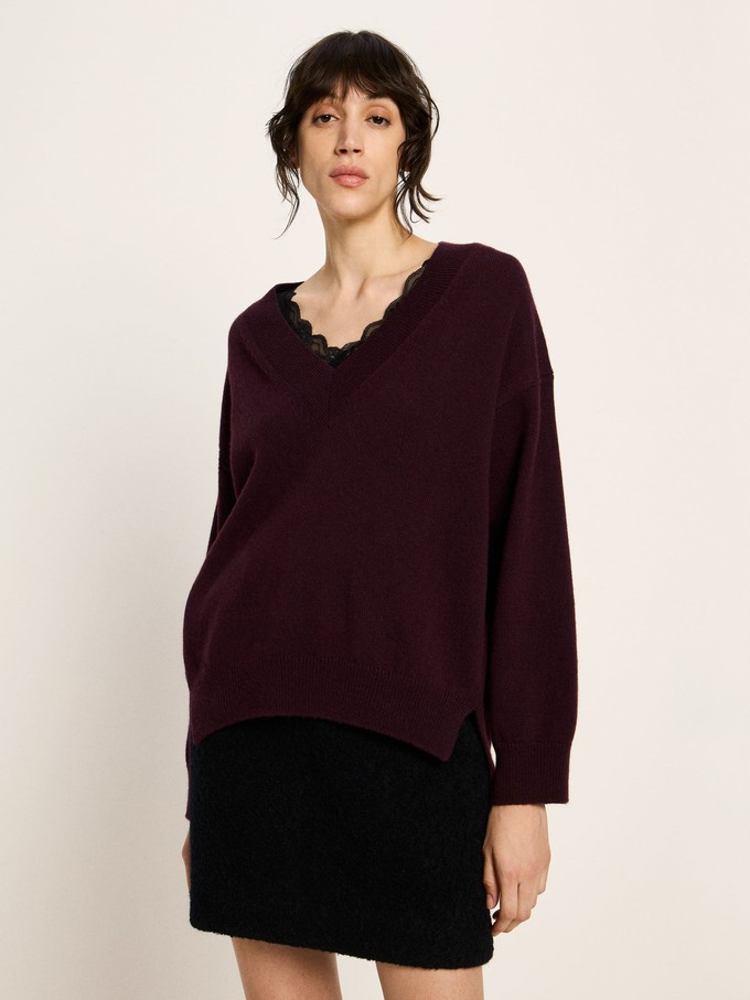 V-neck sweater (GOTS) from LANIUS
