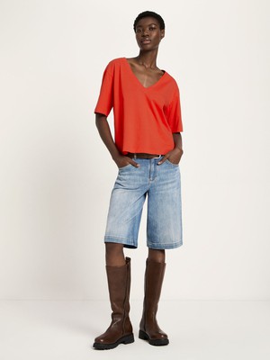 V-neck shirt (GOTS) from LANIUS