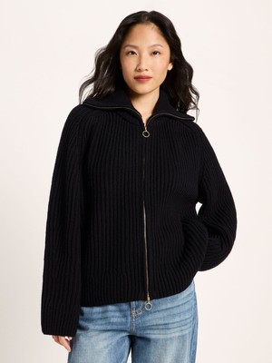 Ribbed Cardigan (GOTS) from LANIUS