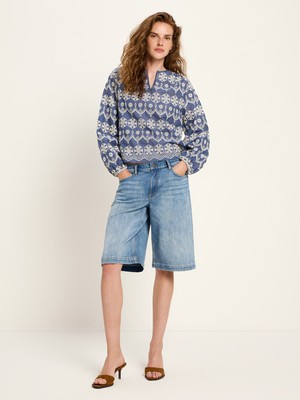 Long-sleeved blouse with ruffles from LANIUS