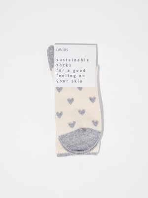 Socks with hearts (GOTS) from LANIUS