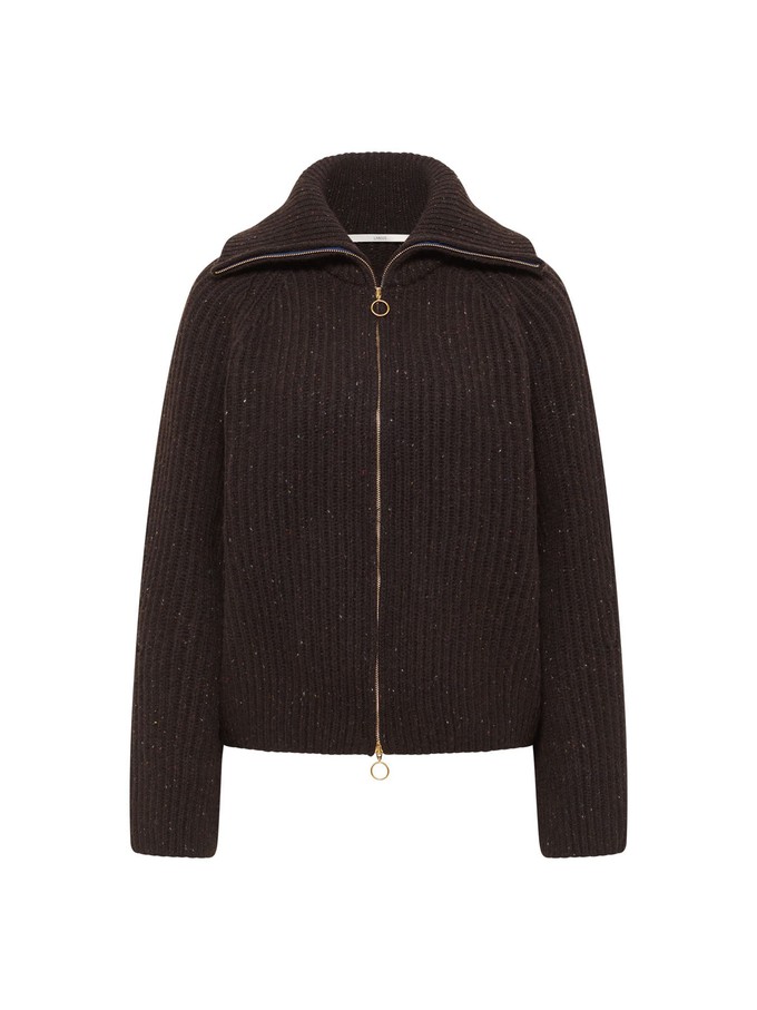 Rib-knit Cardigan (GOTS) from LANIUS