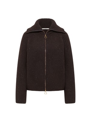 Rib-knit Cardigan (GOTS) from LANIUS