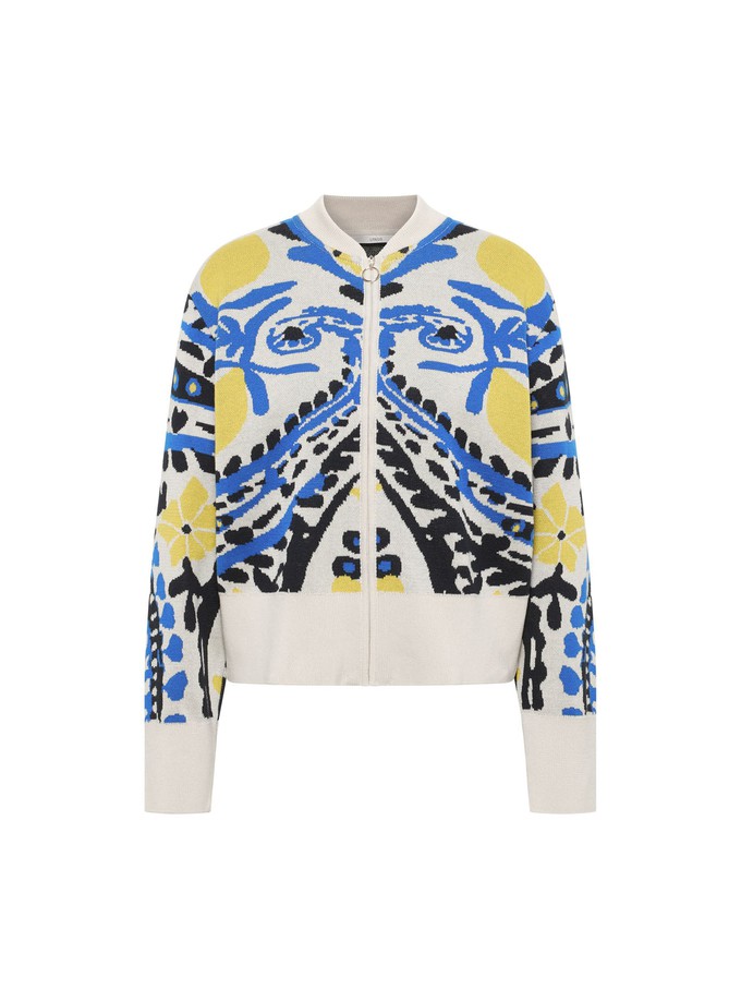 Jacquard cardigan (GOTS) from LANIUS